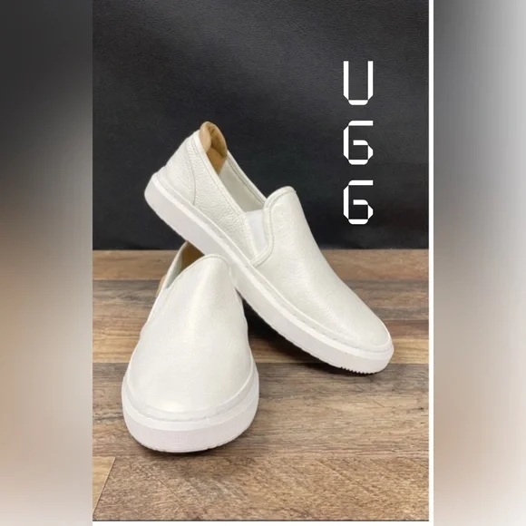 UGG White Slip-On Sneakers - Picture 2 of 4